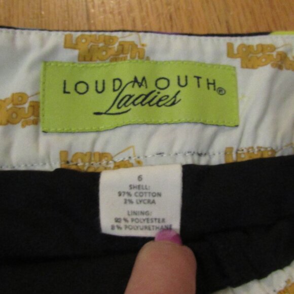 Loudmouth Ladies Size 6 Golf SKORT Skirt Bright Colorful POLKA DOTS - Picture 2 of 3